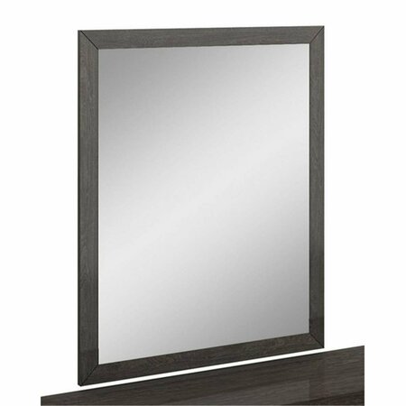 OCEANTAILER Home Roots Beddings Refined High Gloss Mirror, Grey - 43 in. 329650